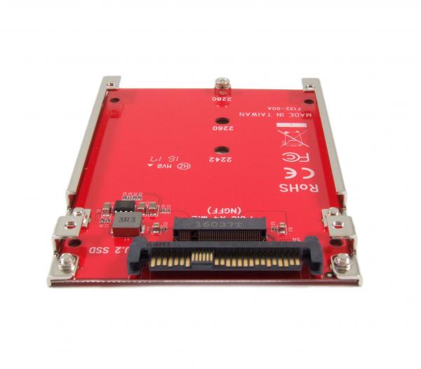 Ableconn IU2-M2132 M.2 NVMe to U.2 Adapter - Turn M.2 NVMe SSD to 2.5  Drive with U.2 (SFF-8639) Interface - M2 SSD Converter - PCIe M.2 NVMe to  U.2