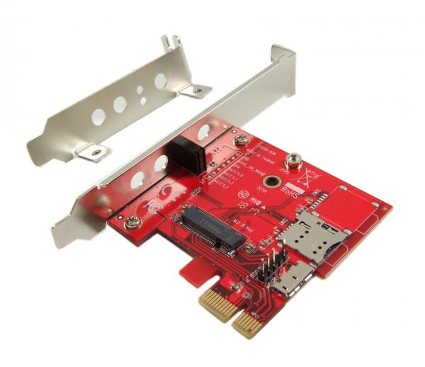 Work for WiFi & Bluetooth M2 Module Ableconn MPEX-M2WL Mini PCIe Adapter with M.2 Key E Slot Support PCIe and USB Based M.2 E Key and A-E Key Module for Mini PCI Express