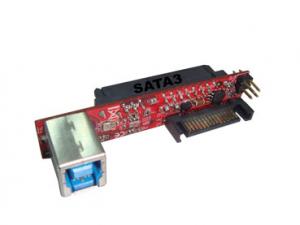 Ableconn IUSB3SA6G SATA III / SATA II Drive to USB 3.0 Type-B (F) mini Vertical Adapter