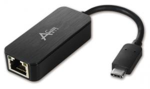 Ableconn USBCE1003 USB Type C to Gigabit Ethernet Network Lan Adapter (Black) - Compatible with MacBook Pro 2016,  MacBook Retina 12