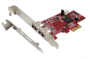 Ableconn PEX-FW101 1394a 2-Port PCI Express (PCIe) Low Profile FirwWire Host Adapter Card - TI XIO2200 Chipset 