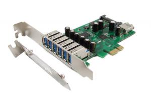 Ableconn PEX-UB127 7-Port USB 3.0 6x External + 1x Internal PCI Express (PCIe) Low Profile Host Adapter Card - Renesas NEC UPD720201 chipset