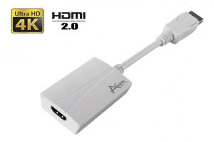Ableconn DP-HD20AW DisplayPort 1.2 to HDMI 2.0 Active Adapter - DP 1.2 to HDMI 2.0 up to 4K 4096x2160@60Hz
