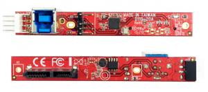 Ableconn IUSB3SAOD SATA Slimline Optical Drive (ODD) to USB 3.0 Type-B (F) Mini Vertical Adapter Board - Convert a Slim SATA Optical Drive to a USB 3.0 ODD Drive