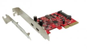 Ableconn PU31-2C-2 USB 3.1 Gen 2 (10 Gbps) 2-Port Type-C PCI Express (PCIe) x4 Host Adapter Card (ASMedia ASM3142 Chipset)