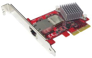 Ableconn PEXNW-103 1-Port 10GBase-T / NBASE-T PCI Express Ethernet Network Card - 5-Speed RJ-45 Low Profile PCIe x4 