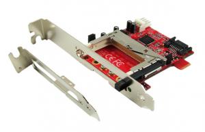 Ableconn ISAT123CF Compact Flash Bridge Board with PCIe Bracket - SATA CF Bridge Adapter 